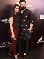 Black embroidered men's kurta with pajama, suitable for wedding and party wear, by Pravo Hammens Kurta.