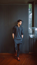 Celebrity Designer Embroidered Work Men's Kurta with Pajama