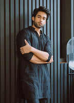 Celebrity Designer Embroidered Work Men's Kurta with Pajama