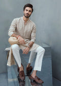 Floral Motifs Embroidered Work Men's Kurta with Pajama