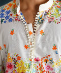 MULTI COLOUR FLORAL BELT PRINTED KURTA PAJAMA SET