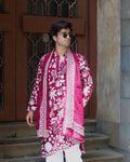 WINE KURTA WITH PANT WITH DUPATTA